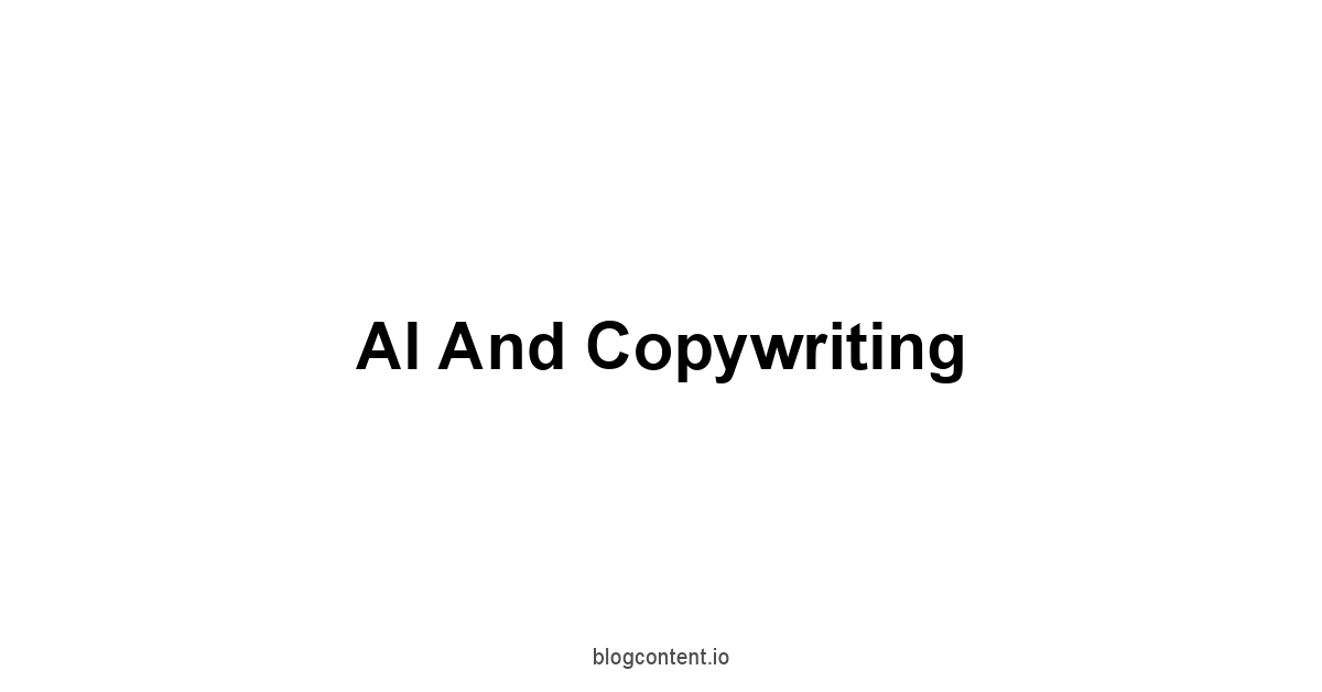 AI and Copywriting